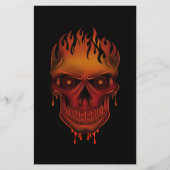 Flame Skull Briefpapier (Voorkant)