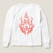 Flame Spirit Face | Tribal Fire Silhouette Art (Achterkant)