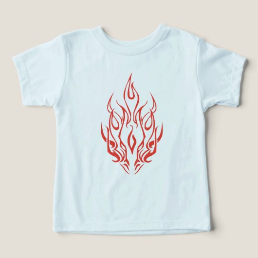 Flame Spirit Face | Tribal Fire Silhouette Art (Design voorkant)