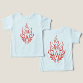Flame Spirit Face | Tribal Fire Silhouette Art (Ontwerp Voorkant & Achterkant)
