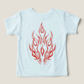 Flame Spirit Face | Tribal Fire Silhouette Art (Design achterkant)