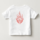 Flame Spirit Face | Tribal Fire Silhouette Art Kinder Shirts (Achterkant)