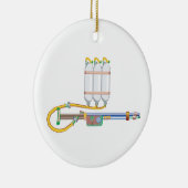 Flame Thrower Keramisch Ornament (Rechts)