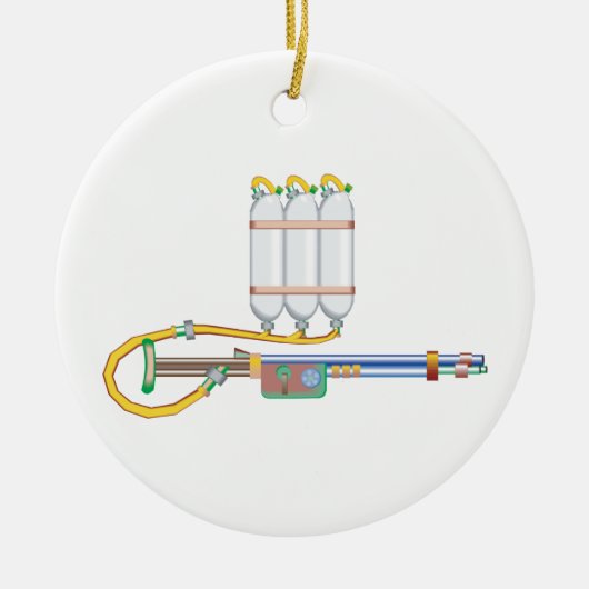 Flame Thrower Keramisch Ornament (Voorkant)