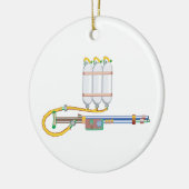 Flame Thrower Keramisch Ornament (Links)