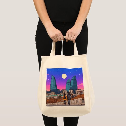 Flame Towers Canvas tas (Voorkant (product))