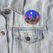 Flame Towers-knop Ronde Button 5,7 Cm (In situ)