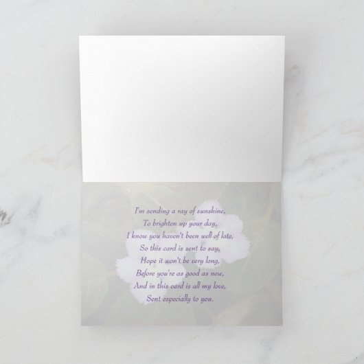 Flame Violet Tropical Wildflower wordt snel beter Kaart (Binnen)