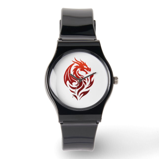 Flameborn Dargon Pact logo Horloge (Voorkant)