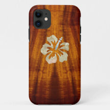 Flamed Koa met Hisbiscus