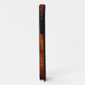 Flamed Koa Wood met Lotus Blossom Case-Mate iPhone Case (Achterkant/links)
