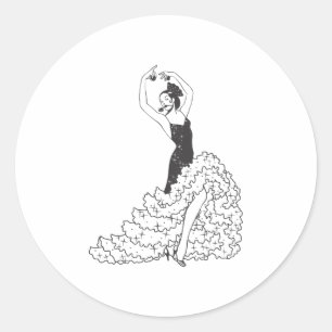 Flamenco_.ai Ronde Sticker
