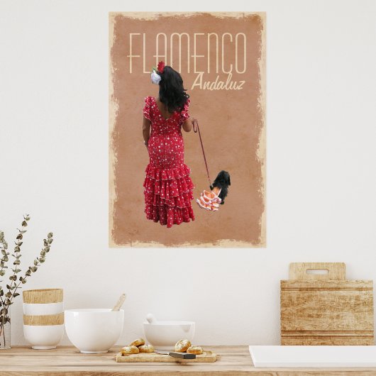 Flamenco Andaluz Poster (Keuken)