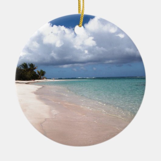 Flamenco Beach Culebra Keramisch Ornament (Voorkant)