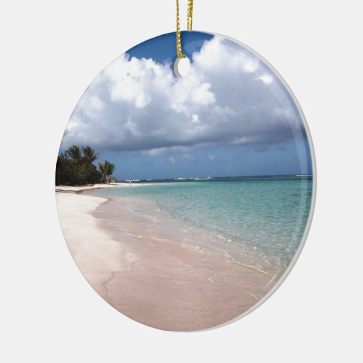 Flamenco Beach Culebra Keramisch Ornament (Links)
