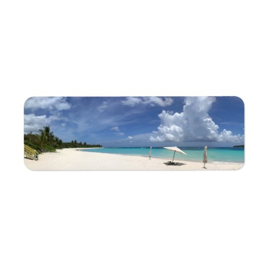 Flamenco Beach Culebra Puerto Etiket (Voorkant)