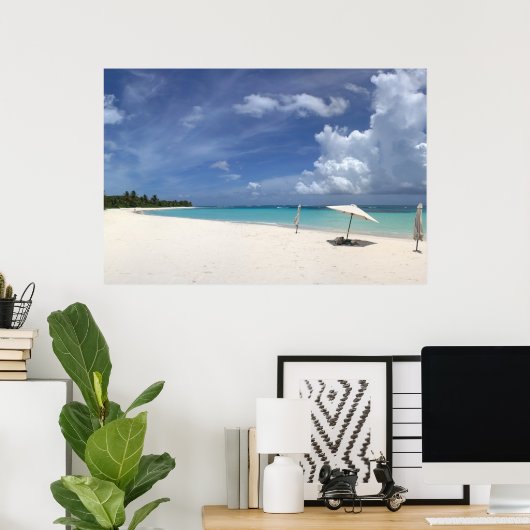 Flamenco Beach Culebra Puerto Poster (Thuiskantoor)