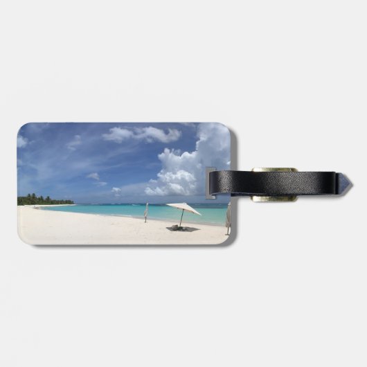 Flamenco Beach Culebra Puerto Rico Bagagelabel (Achterkant horizontaal)