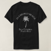 Flamenco Beach Culebra Puerto Rico  Palm T-shirt (Design voorkant)