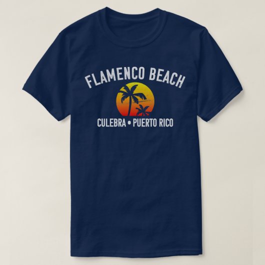 Flamenco Beach Culebra Puerto Rico  zonsondergang T-shirt (Design voorkant)