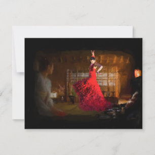 Flamenco brandt een theehuis in Tokio, Japan Kaart