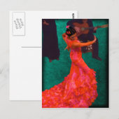 Flamenco Briefkaart (Voorkant / Achterkant)