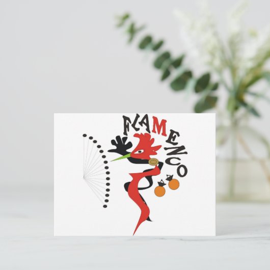 Flamenco Briefkaart (Staand voorkant)