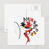 Flamenco Briefkaart (Voorkant / Achterkant)