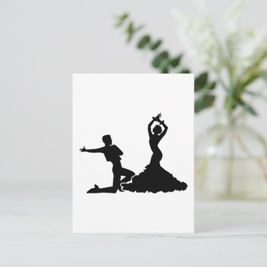 Flamenco Briefkaart (Staand voorkant)