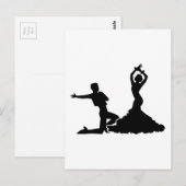 Flamenco Briefkaart (Voorkant / Achterkant)