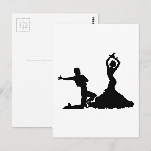 Flamenco Briefkaart (Voorkant / Achterkant)