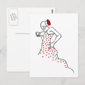 Flamenco Briefkaart (Voorkant / Achterkant)