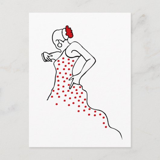 Flamenco Briefkaart (Voorkant)