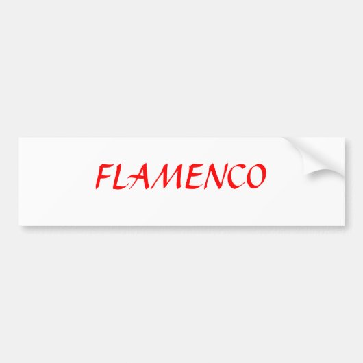 FLAMENCO BUMPERSTICKER (Voorkant)
