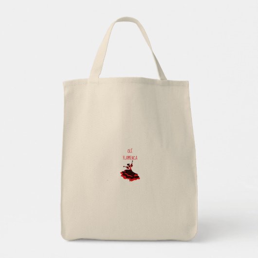 Flamenco Dance Canvas tas (Achterkant)