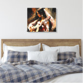 Flamenco Dance Gitana Modern Flamenco Girl Passion Canvas Afdruk (Insitu (Slaapkamer))