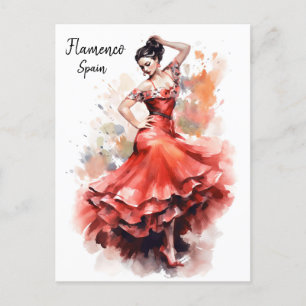 Flamenco Dance Spanje Briefkaart - World of Dance
