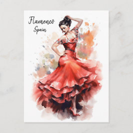 Flamenco Dance Spanje Briefkaart - World of Dance