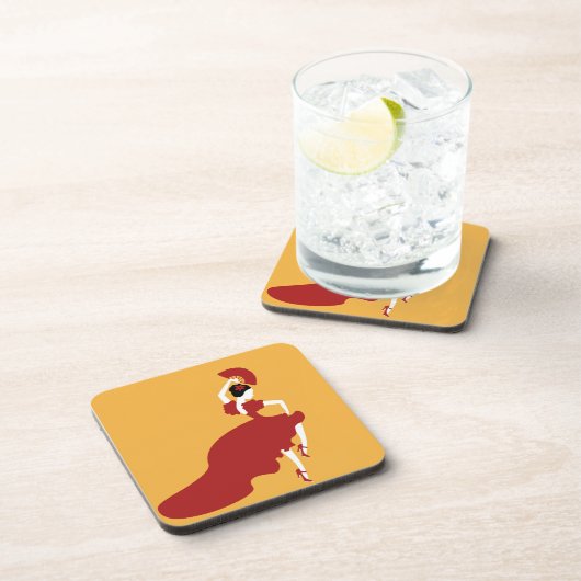 Flamenco Dancer Beverage Coaster Bier Onderzetter (Rechterzijde)