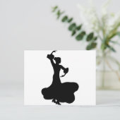 Flamenco Dancer Briefkaart (Staand voorkant)