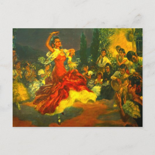 Flamenco Dancer Briefkaart (Voorkant)