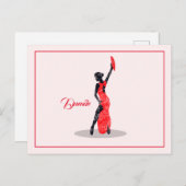 Flamenco Dancer Briefkaart (Voorkant / Achterkant)
