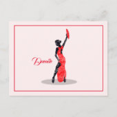 Flamenco Dancer Briefkaart (Voorkant)