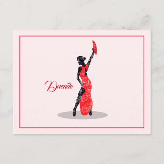 Flamenco Dancer Briefkaart (Voorkant)