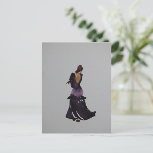 Flamenco Dancer Briefkaart (Staand voorkant)