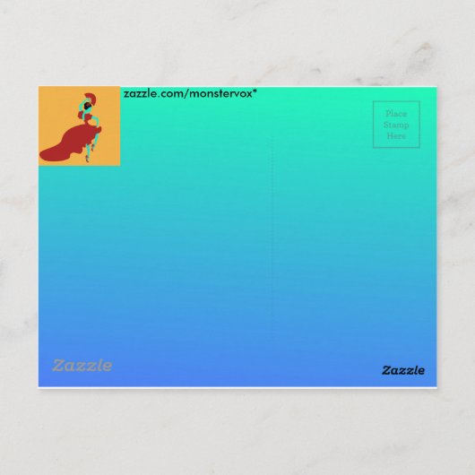 Flamenco Dancer Briefkaart (Achterkant)