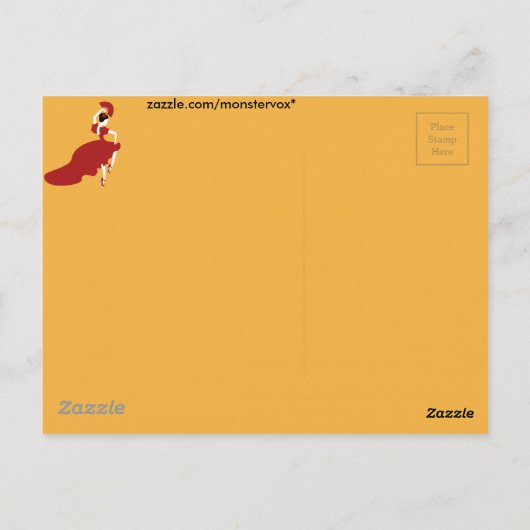 Flamenco Dancer Briefkaart (Achterkant)