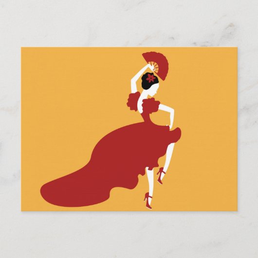 Flamenco Dancer Briefkaart (Voorkant)