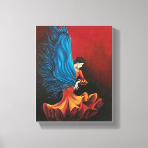 Flamenco Dancer Canvas Afdruk