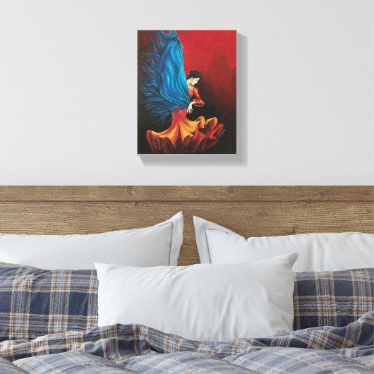 Flamenco Dancer Canvas Afdruk (Insitu (Slaapkamer))